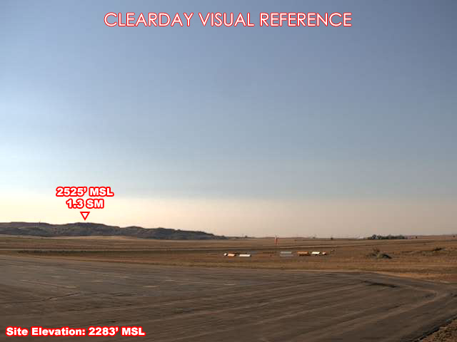 Terry Airport, SouthWest view on a clear day