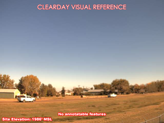Wolf Point/Clayton Airport, East view on a clear day
