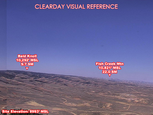 Hogsback, NorthWest view on a clear day