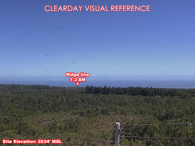 Kamaoa, SouthEast view on a clear day