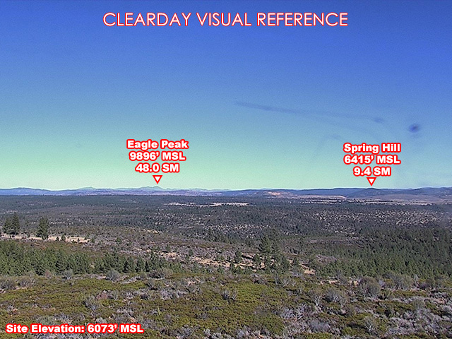 Snag Hill, NorthEast view on a clear day