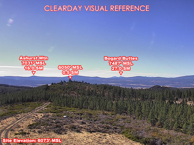 Snag Hill, South view on a clear day