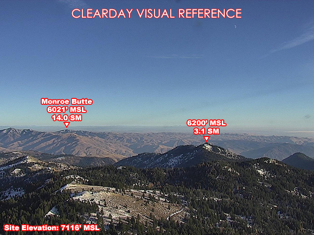 Big Lookout, SouthEast view on a clear day