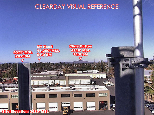 Bend ODOT, North view on a clear day