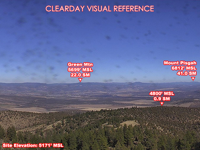 Powell Butte, NorthEast view on a clear day