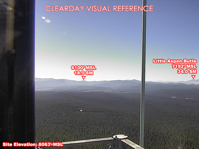 Applegate Butte, South view on a clear day