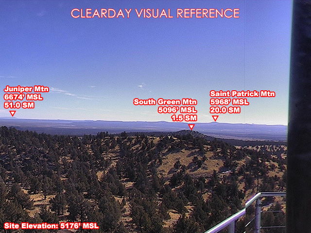 Green Mtn, SouthEast view on a clear day
