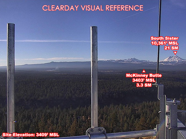 Henkle Butte, South view on a clear day
