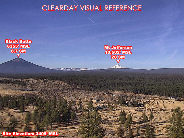 Henkle Butte, NorthWest view on a clear day