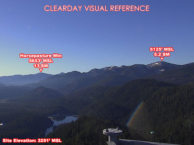 Smith Ridge, SouthWest view on a clear day
