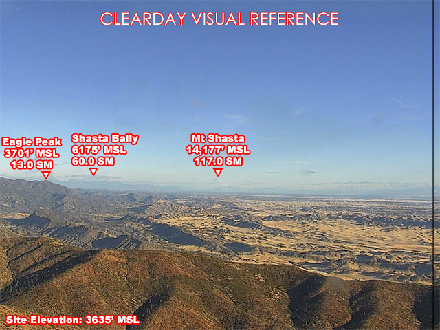 Red Mtn Glenn, North view on a clear day