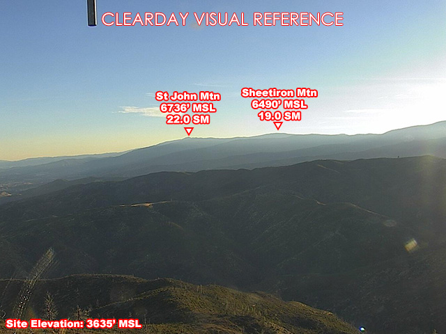 Red Mtn Glenn, South view on a clear day