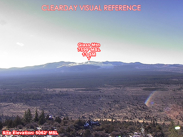 Timber Mtn, West view on a clear day