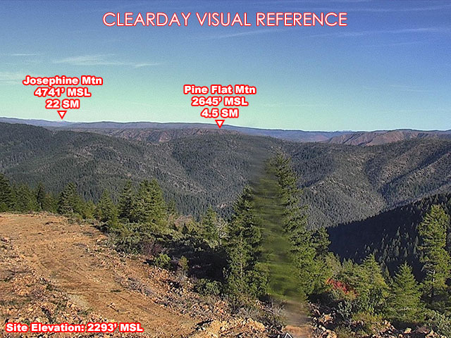 High Divide, NorthEast view on a clear day