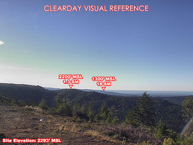 High Divide, South view on a clear day