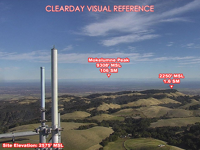 Highland Peak, NorthEast view on a clear day
