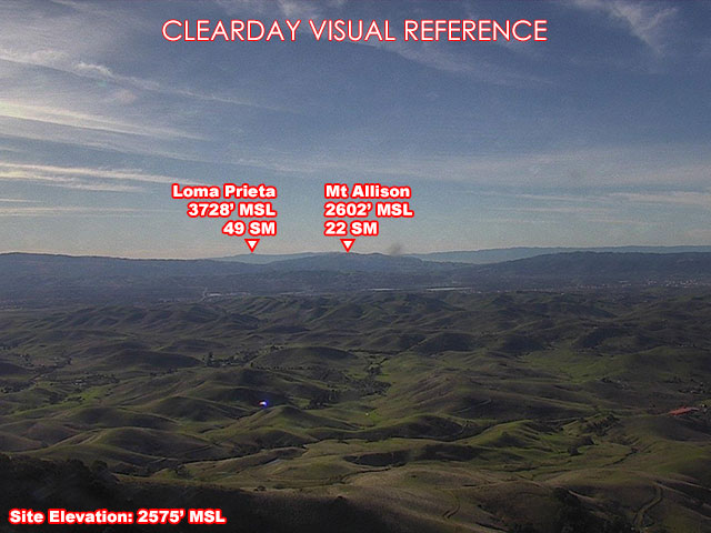 Highland Peak, South view on a clear day