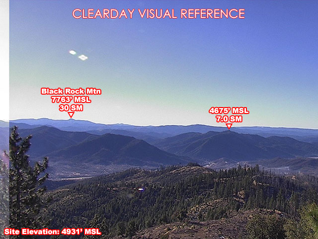 Hayfork Divide, South view on a clear day