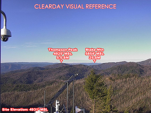 Hayfork Divide, West view on a clear day