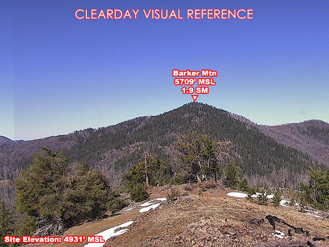 Hayfork Divide, NorthWest view on a clear day