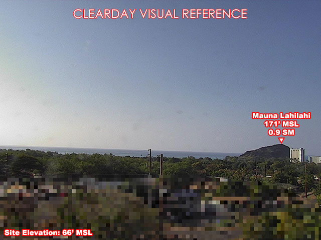 Makaha, South view on a clear day