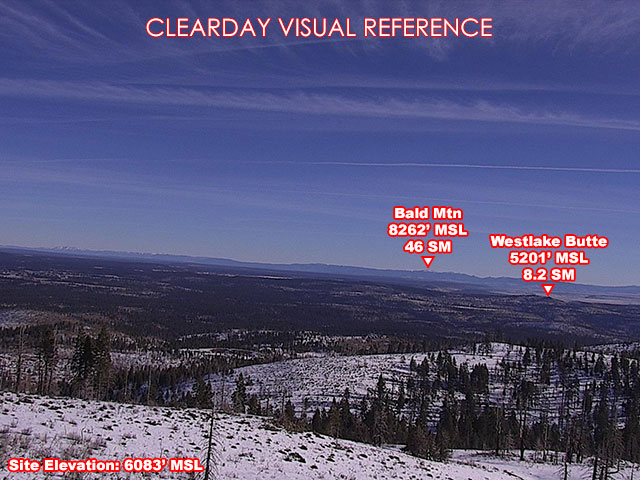 Happy Camp, NorthEast view on a clear day