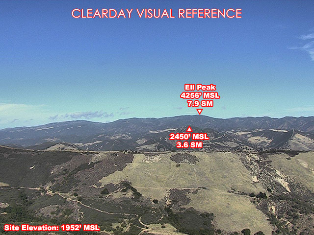 Millers Ranch, North view on a clear day