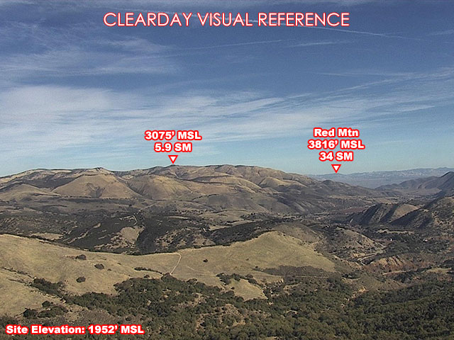 Millers Ranch, NorthEast view on a clear day