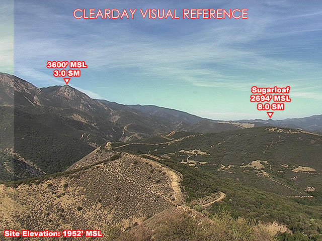 Millers Ranch, NorthWest view on a clear day