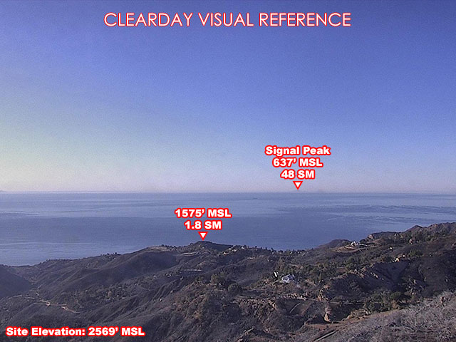 Topanga Peak, South view on a clear day