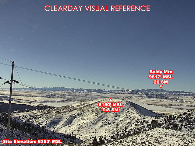 Madison Hill, South view on a clear day