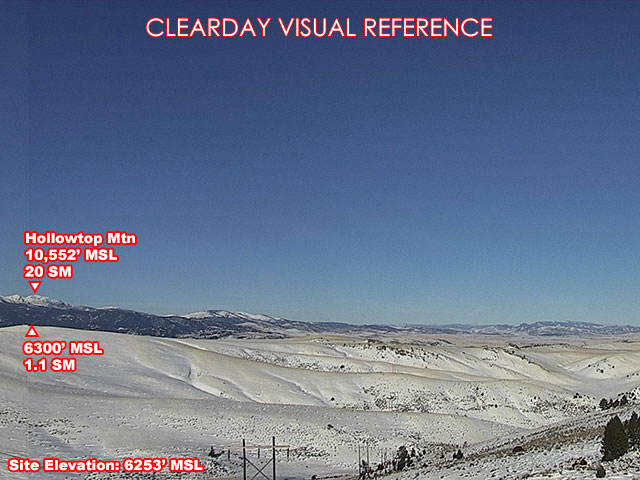 Madison Hill, NorthWest view on a clear day