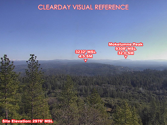 Mt Zion, NorthEast view on a clear day