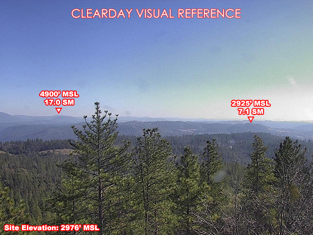 Mt Zion, SouthEast view on a clear day