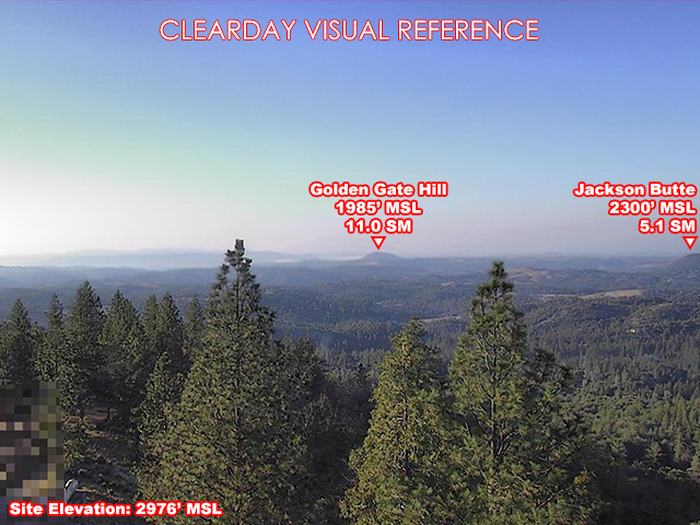 Mt Zion, South view on a clear day