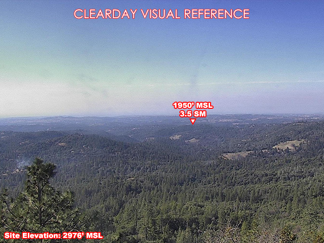 Mt Zion, West view on a clear day