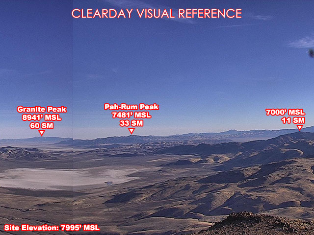 Fort Sage, NorthEast view on a clear day