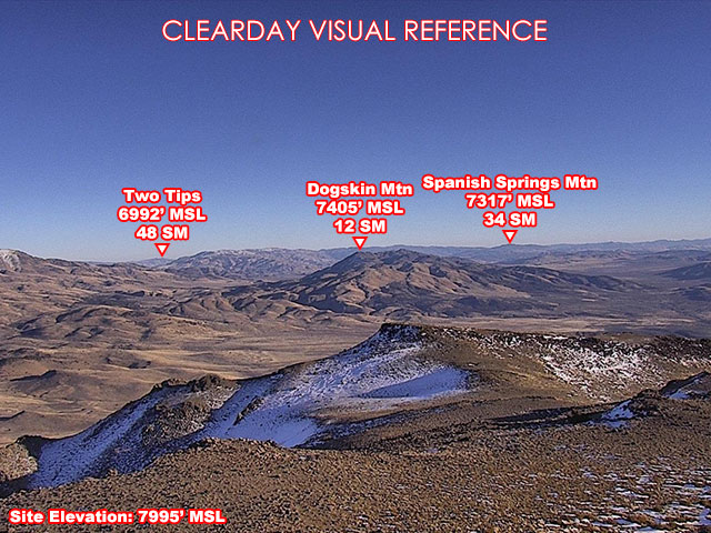 Fort Sage, SouthEast view on a clear day