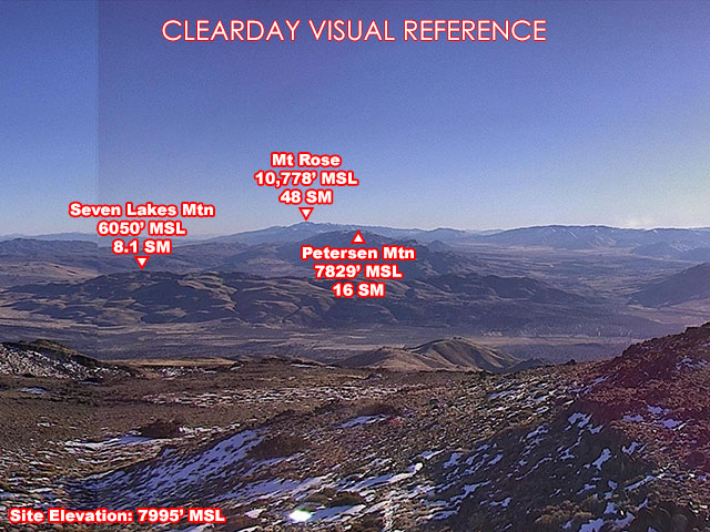 Fort Sage, South view on a clear day