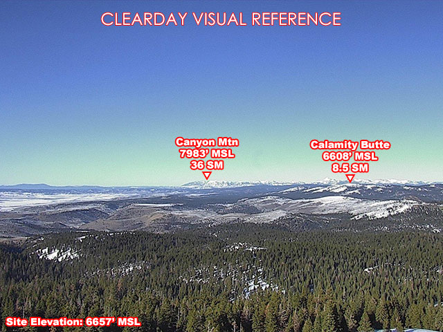 King Mtn, North view on a clear day