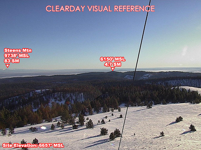 King Mtn, South view on a clear day