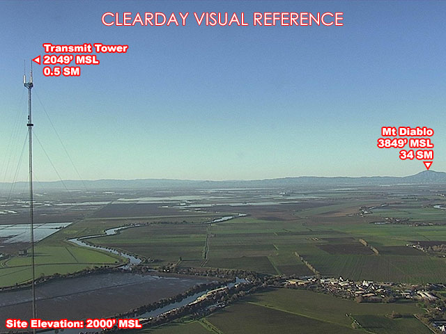 Walnut Grove, South view on a clear day