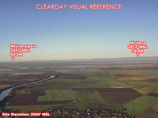 Walnut Grove, West view on a clear day