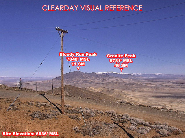 Winnemucca Mtn, North view on a clear day