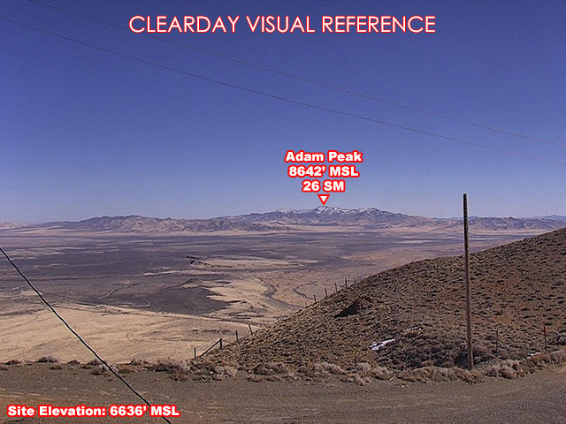 Winnemucca Mtn, NorthEast view on a clear day