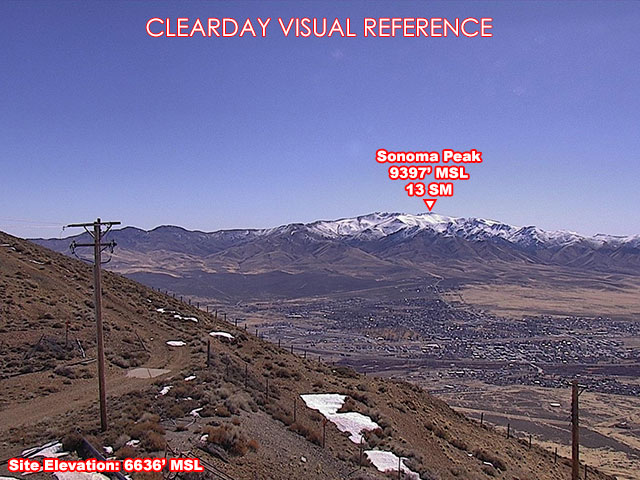 Winnemucca Mtn, SouthEast view on a clear day