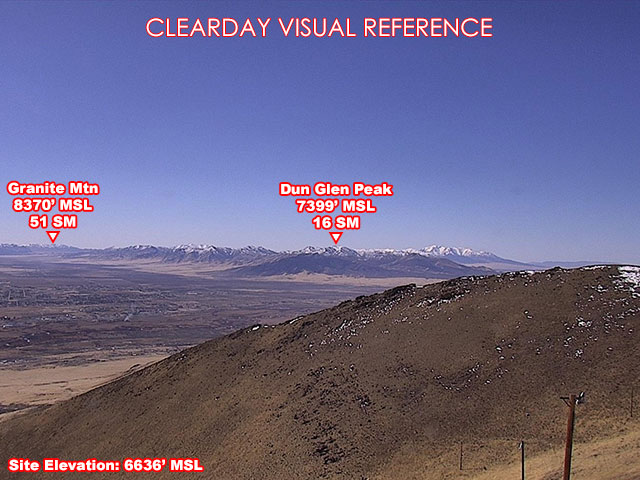 Winnemucca Mtn, South view on a clear day