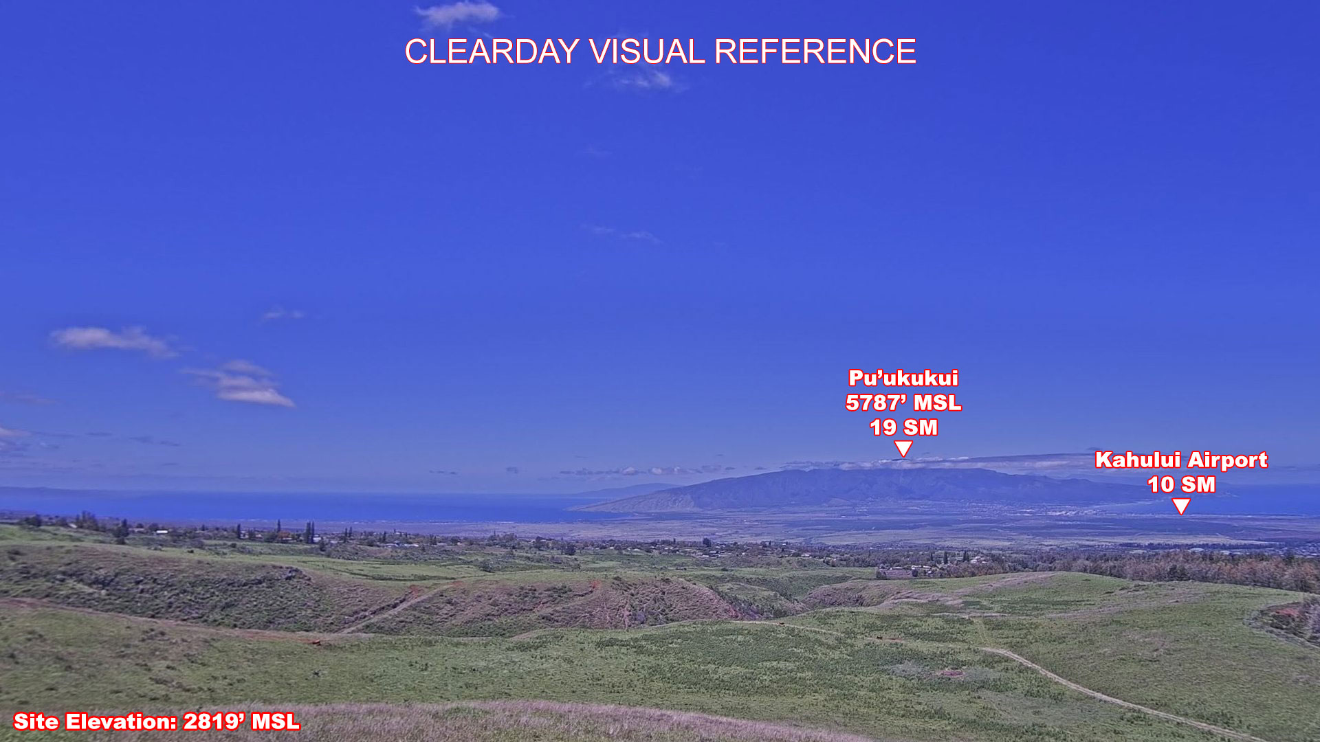 Kekoa, West view on a clear day