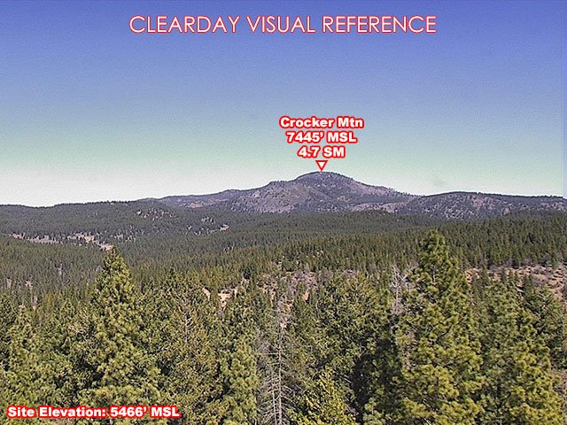 North Portola, North view on a clear day