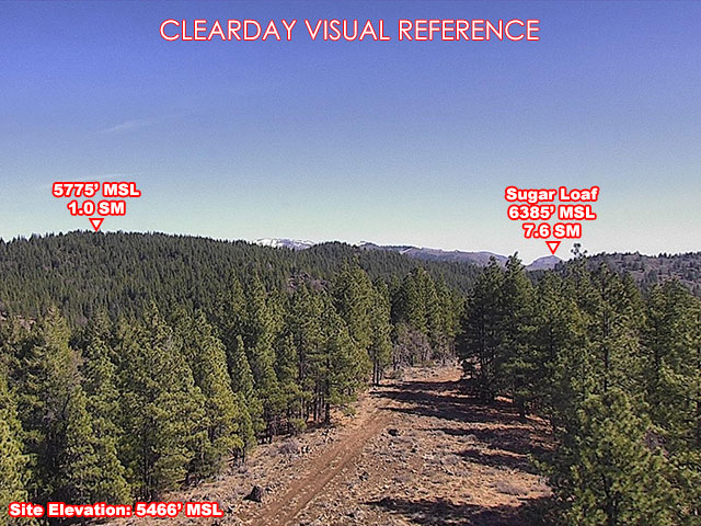 North Portola, NorthEast view on a clear day